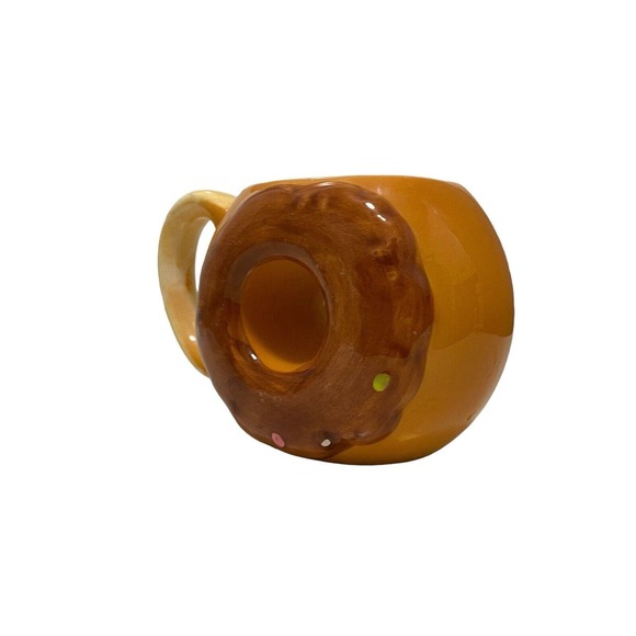 The Simpsons Style Homer Simpson Type Donuts Mug Donut Shaped Coffee Cup - Picture 3 of 6